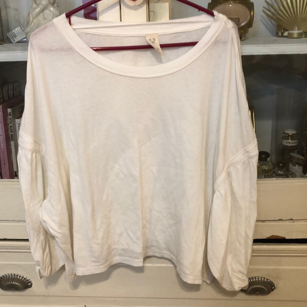 Free people white top size medium